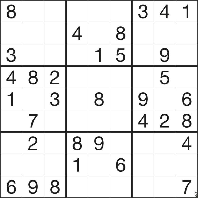 Sudoku Beispielbild