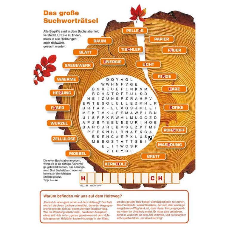 Kinderwortsuche - Das große Suchworträtsel