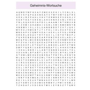 Suchwort Geheimnis