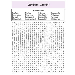 Suchworträtsel - Vorsicht Glatteis!