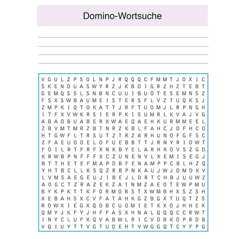 Domino-Wortsuche