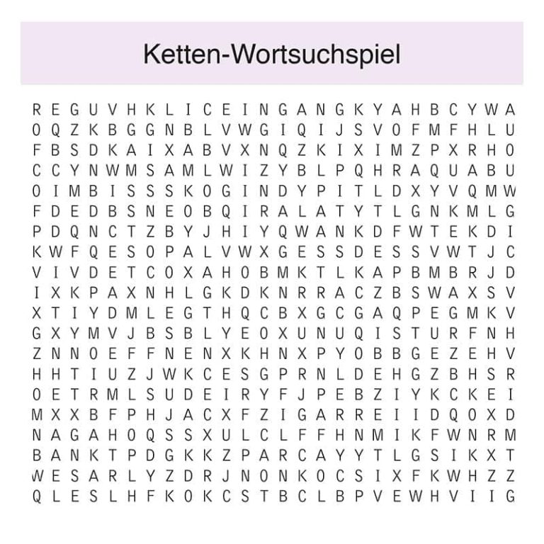 Ketten-Wortsuchspiel