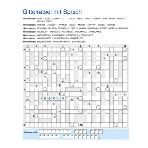 Gitterbastel mit Spruch