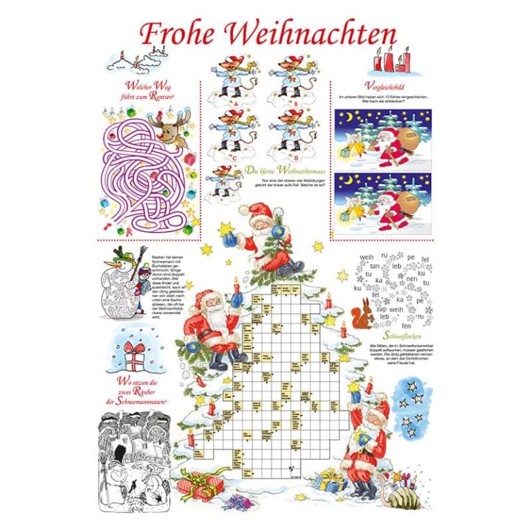 Weihnachten, Seitenzusammenstellung, Beispielbild