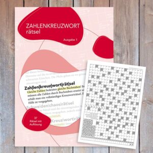 Rätselheft Zahlenkreuzworträtsel Ausgabe 1 - Zahlenkreuzwort Rätsel mit Auflösung