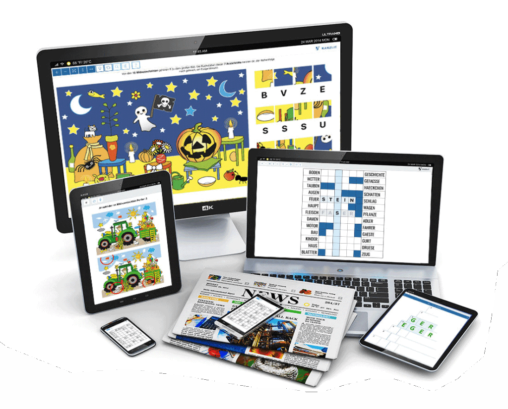 Rätsel und Horoskope für Verlage auf allen Kanälen – Print, Tablet und Desktop.